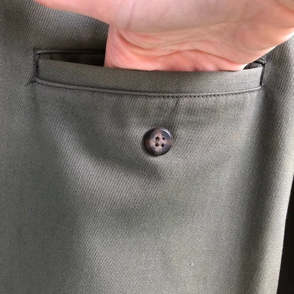 067 - Men’s Pants 36x30 Olive Green - Hagger Casuals - Picture 9 of 12